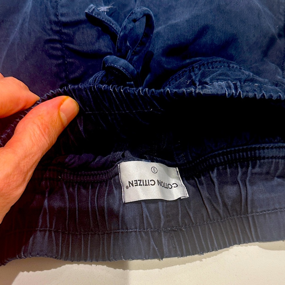 Cotton Citizen Deep Blue stretch material Joggers